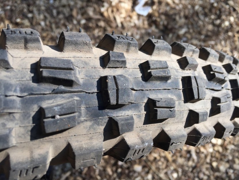 maxxis assegai - the assegai has a square profile compared to most tires, with a...