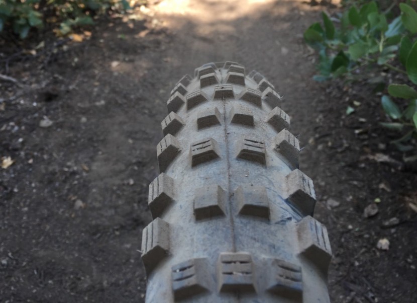 schwalbe magic mary addix - the open tread design and stout side knobs of the magic mary.