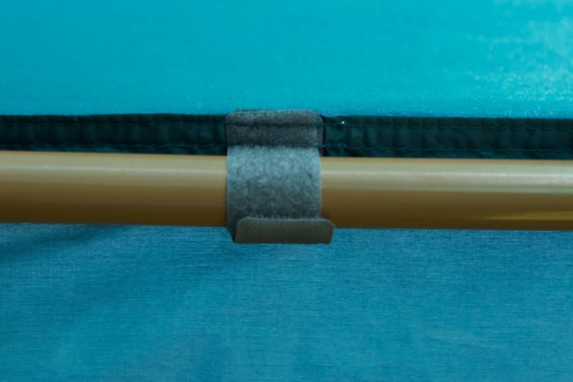 kelty discovery shade shelter - canvas tie downs help keep the canvas from moving too much against...