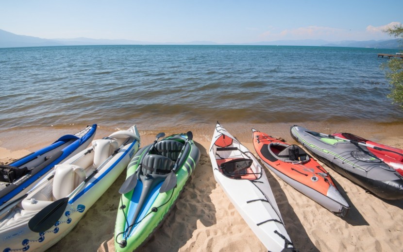 inflatable kayak - some are easier to set up than others, but all got us out on the...