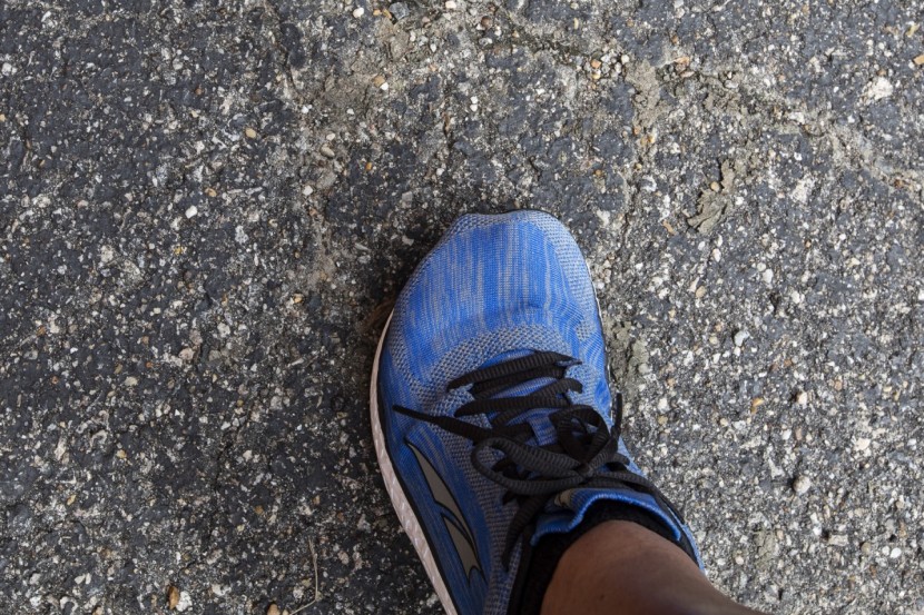 altra escalante 1.5 - zoom in a bit more on the front of the toebox where the toe cover...