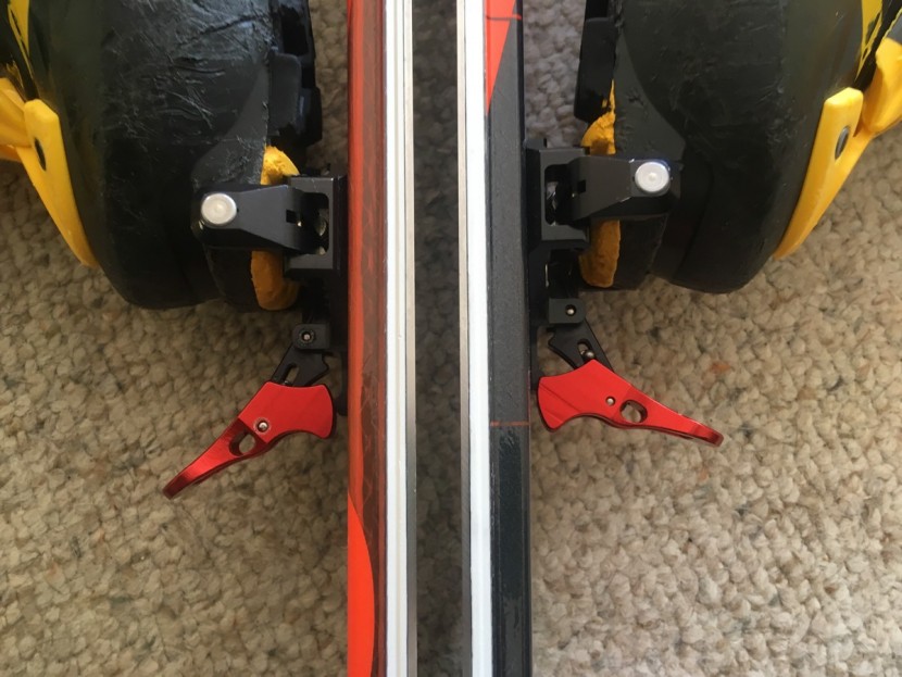 plum race 150 - this is another photo of the issue we experienced. the ski on the...