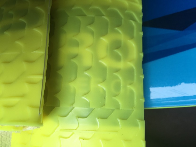 fischer profoil hannibal - a close up of the texture that provides the profoil grip.