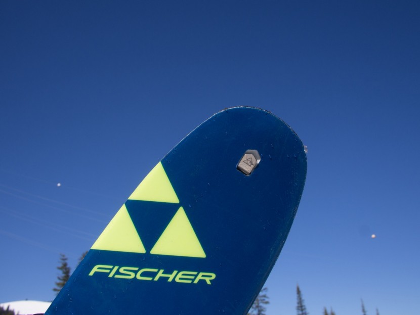 fischer profoil hannibal - this photo shows the top-sheet side of the tip attachment for the...