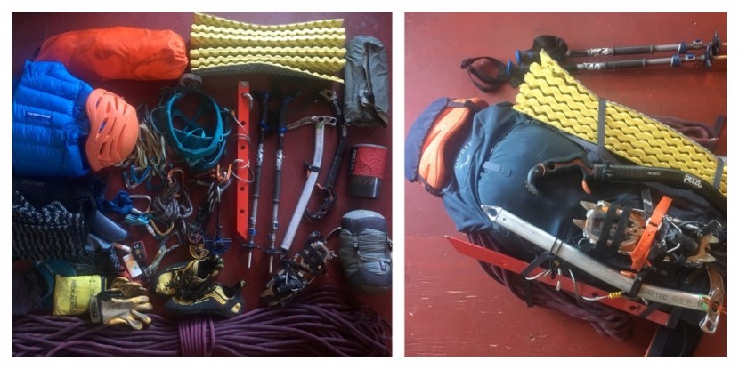 osprey mutant 38 - our typical test load (a standardized set of equipment we often take...