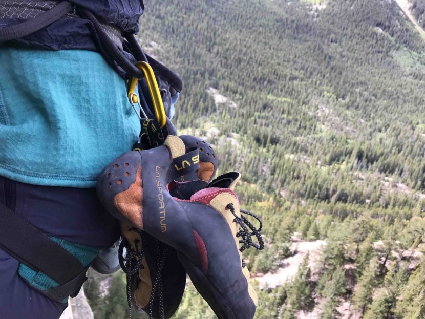 metolius fs mini ii - we did find the mini useful for a few things, like holding our shoes...