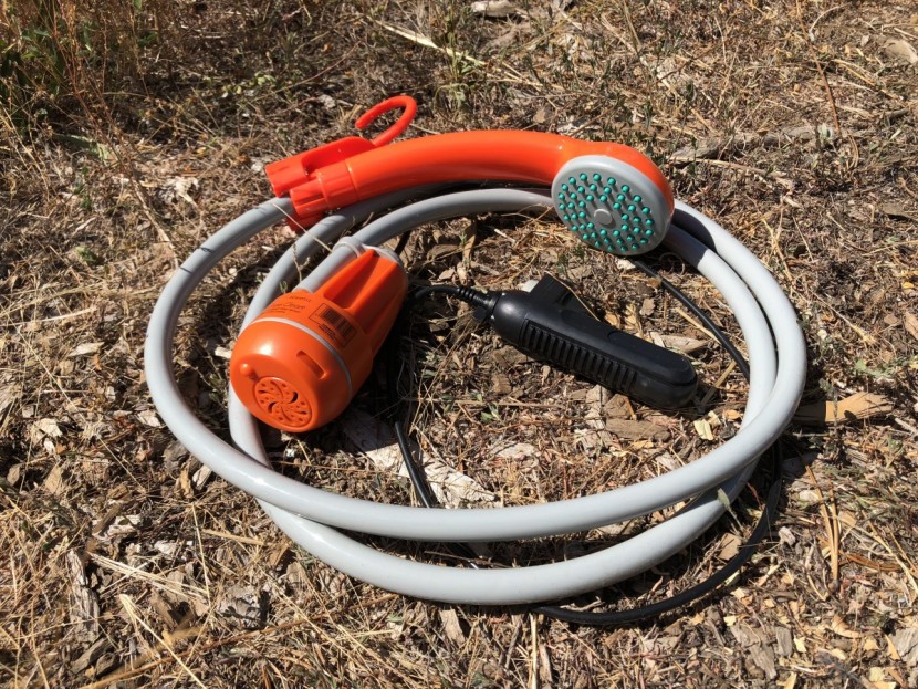 pyle portable camping shower - one of many lookalikes you can buy online.