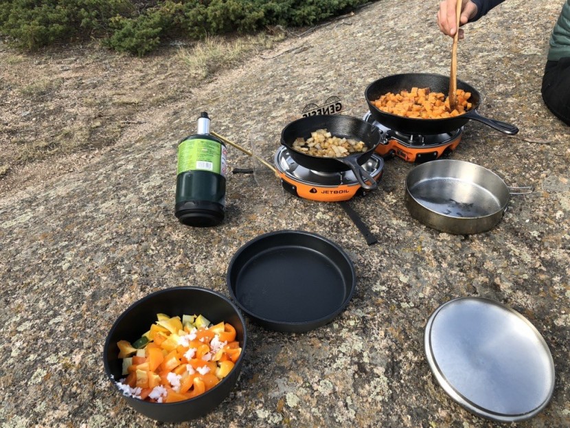 jetboil genesis basecamp - basecamp feast!
