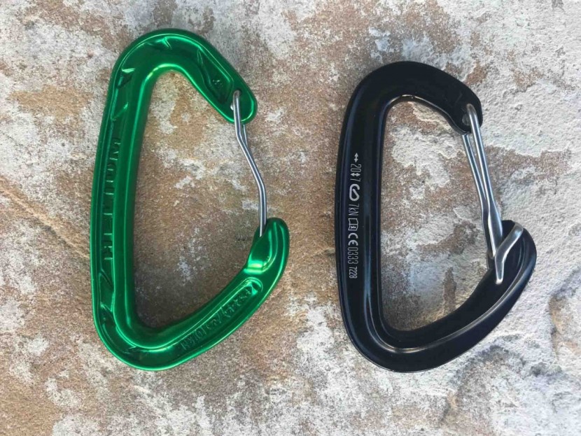 black diamond oz carabiner - the oz (right) is a little smaller than a full-size carabiner like...