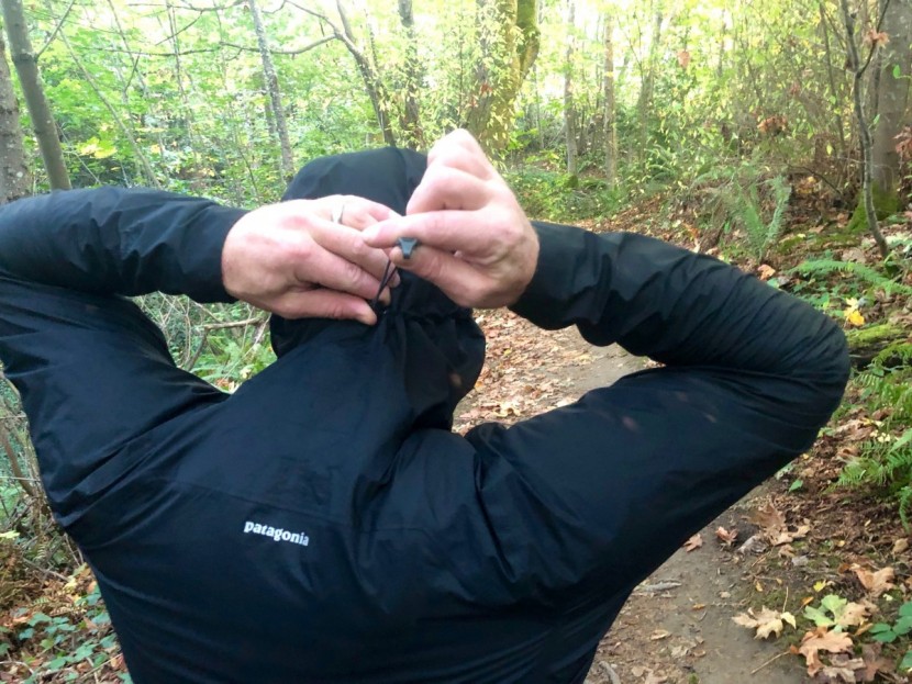 patagonia storm racer - this contender's hood easily cinches with one hand (or loosens with...