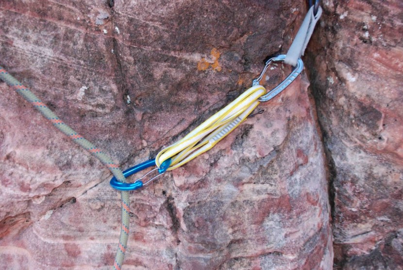 carabiner - we considered how smoothly a rope ran over the carabiner, and...