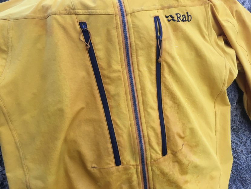 rab torque - the chink in the torque's armor: it does not hold up well to wet...