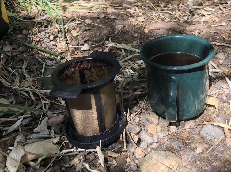 msr mugmate - a decent cup of joe from the mugmate. the optional lid also works as...