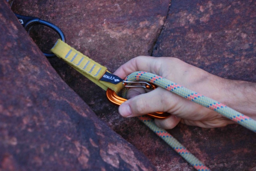 carabiner - clipping tiny carabiners is certainly harder if you have large...