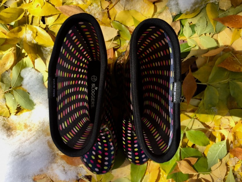 rain boots womens - the playful patterns on the sloggers accented well with all the fall...