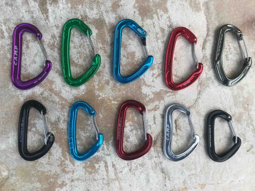 carabiner - our 2018 lineup. top row (l to r): camp photon wire, wild country...