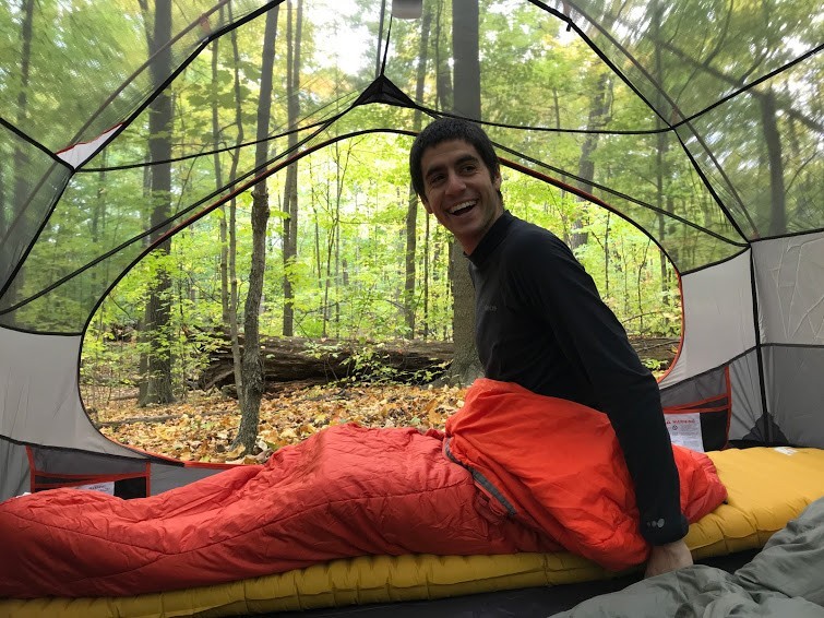 marmot limelight 2 - there is plenty of space to sit up and move around.