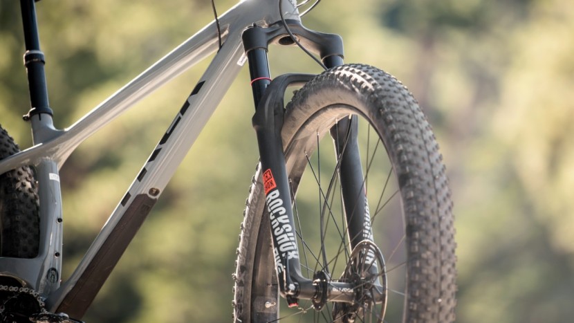 the rockshox pike creates a confident front end.