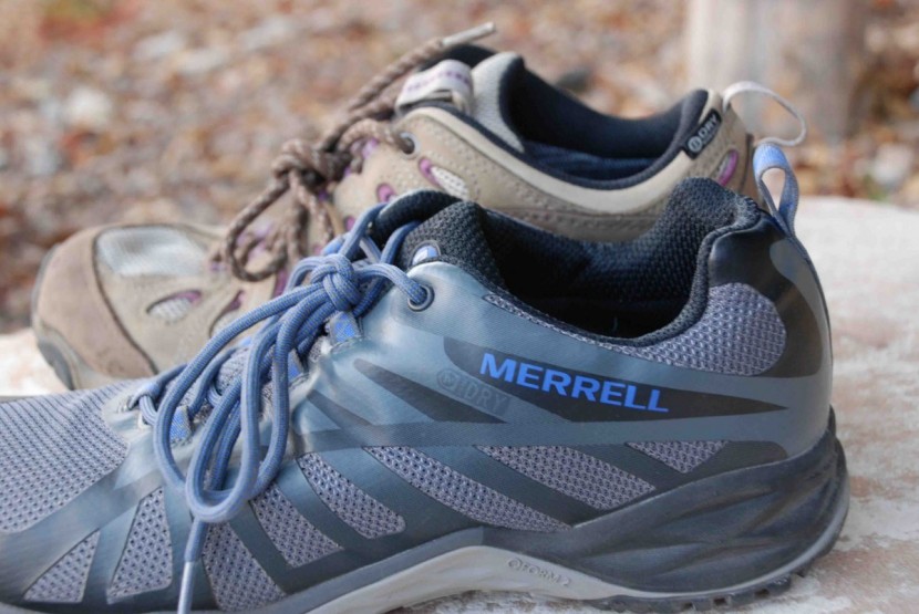 merrell siren edge q2 wp for women - the siren (foreground) doesn't provide as much coverage as the oboz...