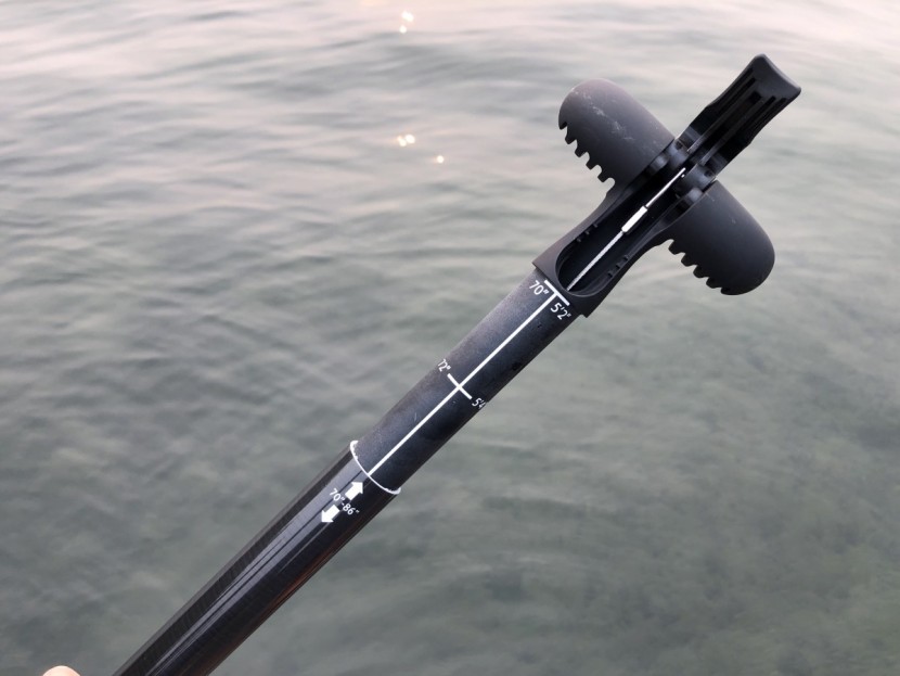 the insanity's lever lock system is easy to use.