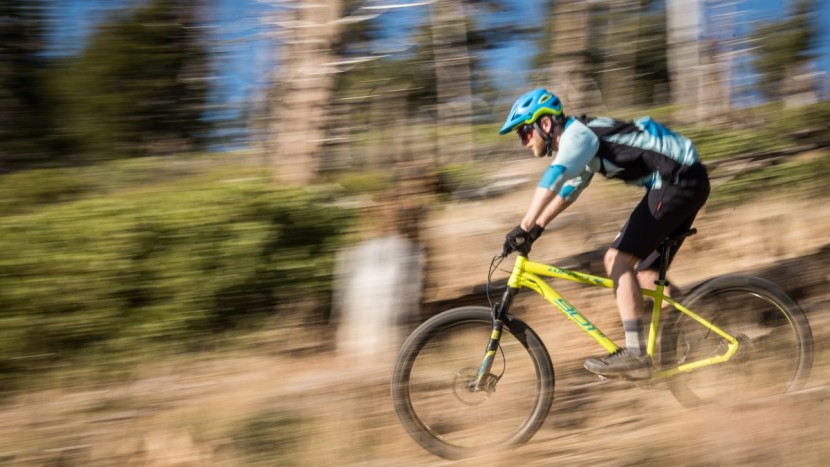 hardtail mountain bike - one of the primary ways we test bikes is by riding them, obviously...