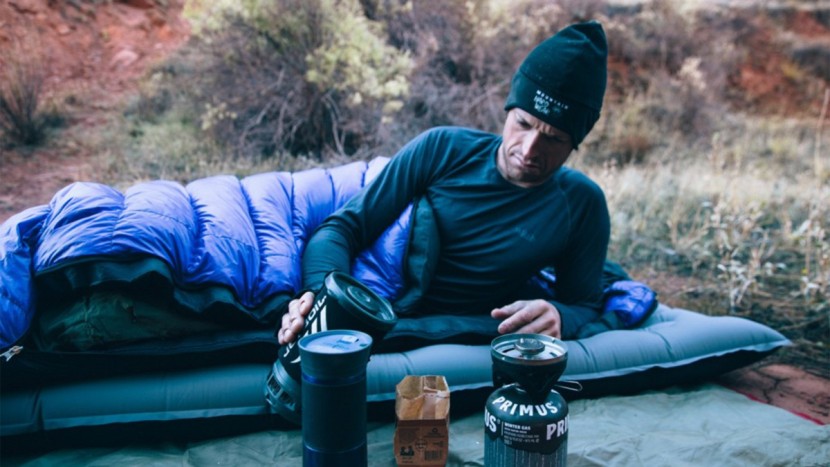base layer men - coffee and oatmeal - two things you don't leave your bag before...