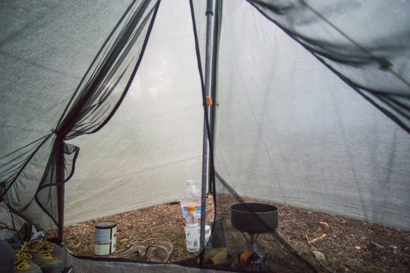 tarptent stratospire li - there is plenty of space for cooking in the huge vestibules, and...
