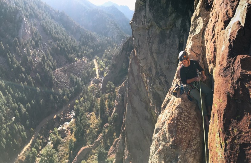 smartwool merino 250 crew - at a nice rest belay ledge at last. the smartwool merino 250...