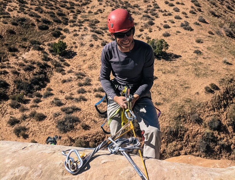 arc'teryx phase ar crew ls - all smiles after dragging this top up squeeze chimneys and wide...