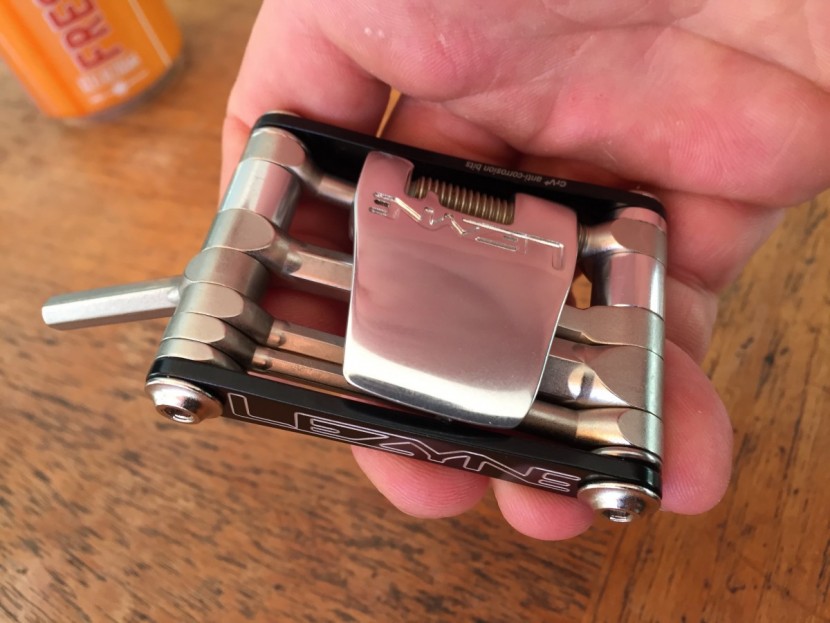 lezyne v10 - it's shorter and wider, making it a little more difficult to hold or...