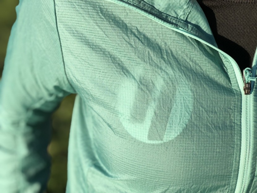 patagonia houdini for women - you can see right through the thin fabric of the light-colored...