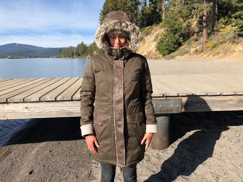 kuhl arktik for women - early mornings in lake tahoe were no problem when we had this jacket...