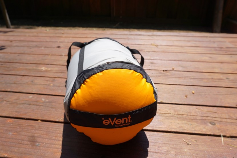 sea to summit event compression - a pull strap on the bottom makes unstuffing your sleeping bag a...