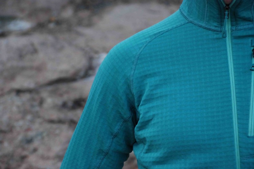 patagonia r1 hoody for women - the raglan sleeves keep the seems off your shoulders for more range...