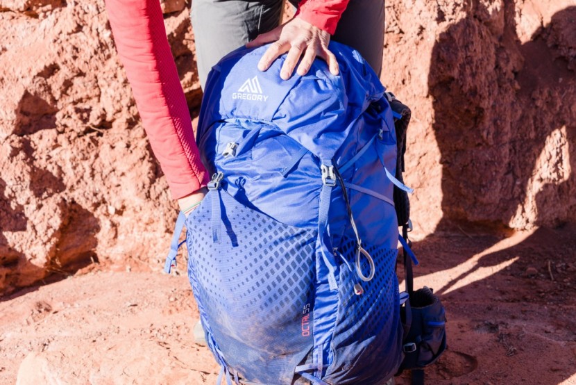 gregory octal 55 for women - the octal's outer pocket is significantly smaller than that of the...