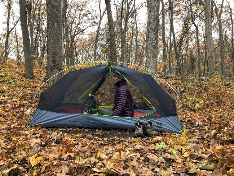 nemo galaxi 2 - the peak height and lateral headroom make it easy to sit up without...