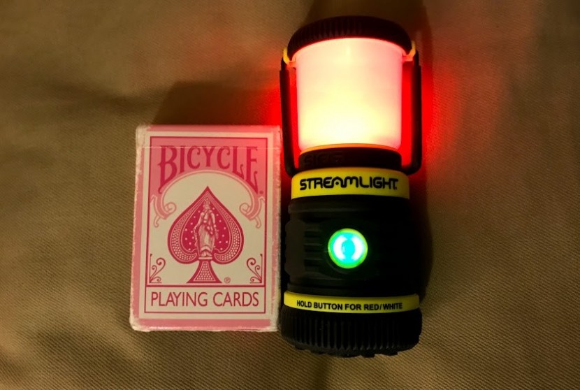 lantern - this model is just a little larger than a deck of playing cards and...