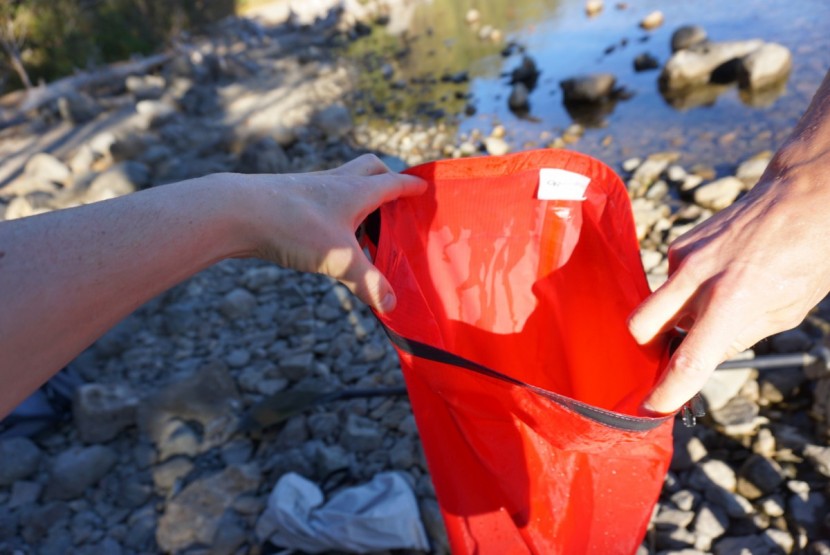 outdoor research ultralight dry sack - the material of the bag itself took on water when subjected to...