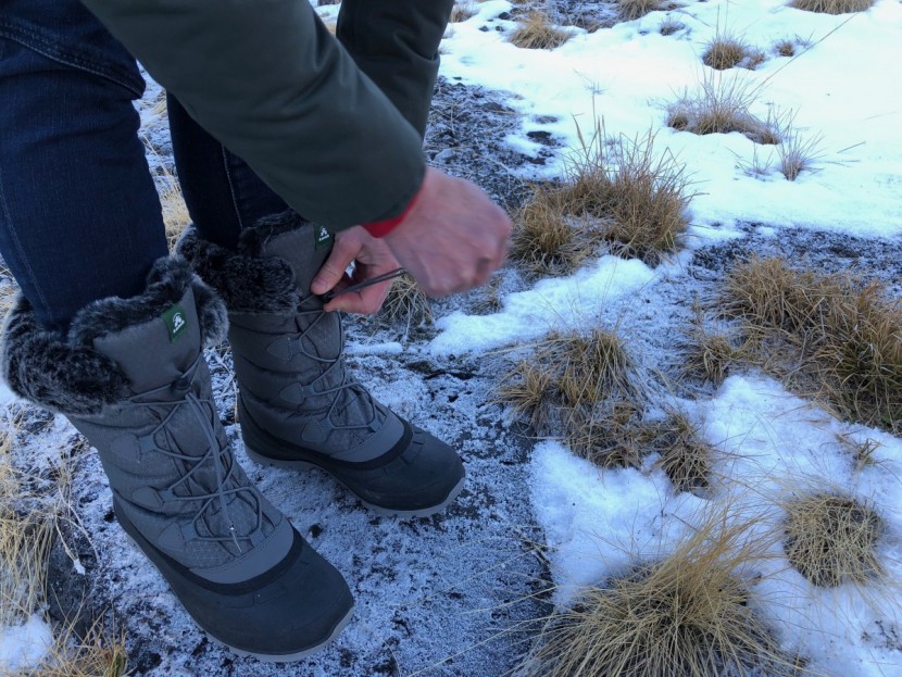 kamik momentum2 - kamik's easy-pull lacing system is fast, if not precise.