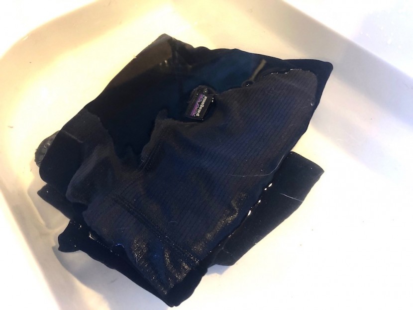 patagonia capilene lightweight bottoms for women - the material immediately absorbs water on contact, just like other...