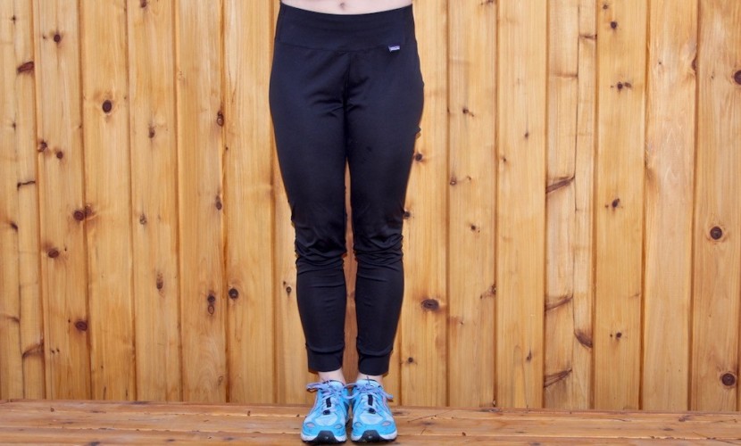 patagonia capilene lightweight bottoms for women - front -- model is 5'6" and 140 lbs.