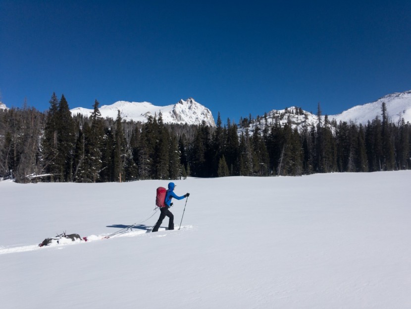 atomic backland ul 78 - long, low-angle, and encumbered ski slogs (like this mission in wild...