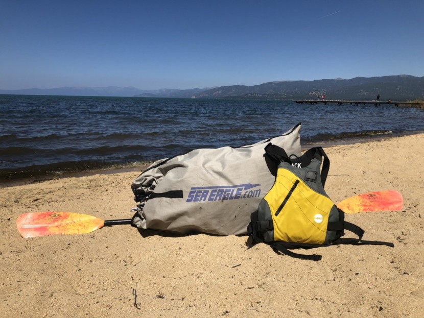 sea eagle 330 - this tandem kayak is no  small amount to lug around!