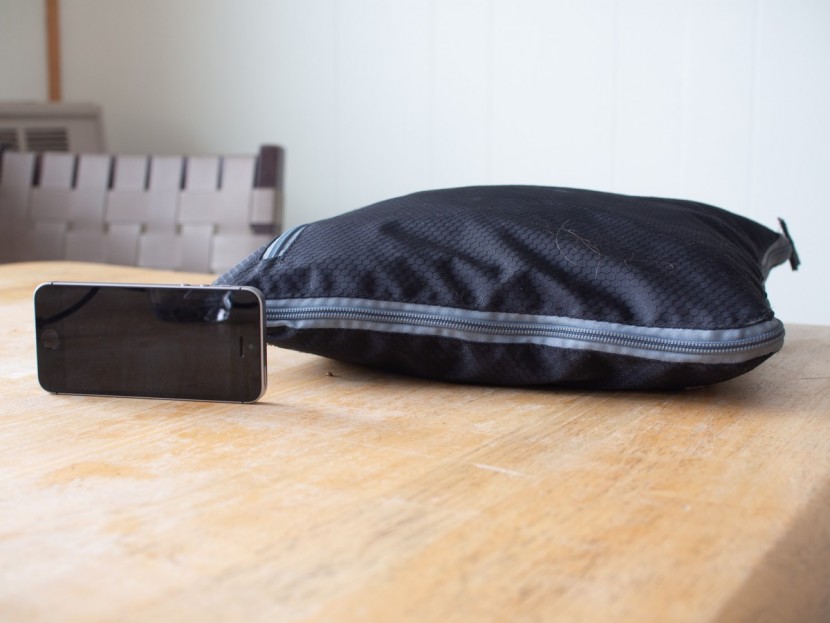 bago packable - the bago packed up with an iphone se for size reference.
