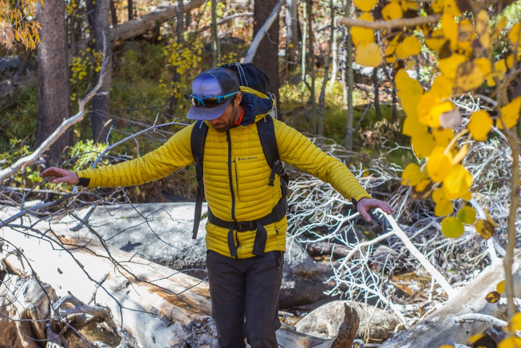 black diamond forge - this jacket helped our tester stay warm on this chilly late season...