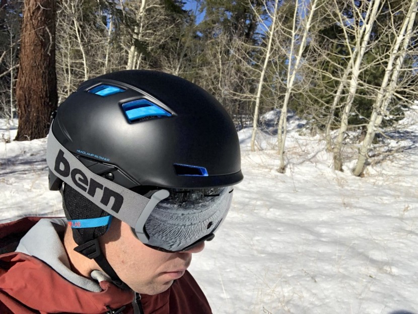 ski helmet - several large, gaping vents provide tons of ventilation on this...