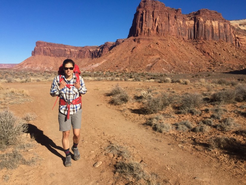 exofficio sol cool nomad short for women - our lead tester is shown hiking a climber's approach trail in indian...