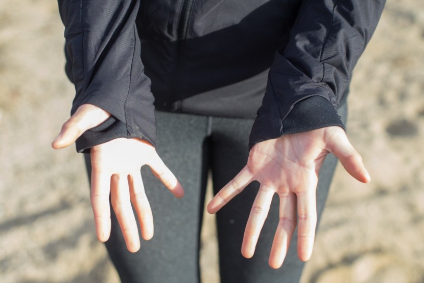 arc'teryx gaea - we loved the soft, stretchy, discreet thumb holes on the gaea.