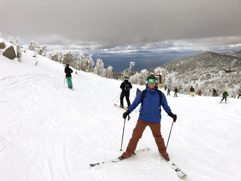 giro nine mips - staying warm on a stormy day in tahoe under the giro nine.