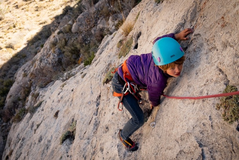 climbing shoes kids - the textured limestone faces in the utah hills were perfect for...